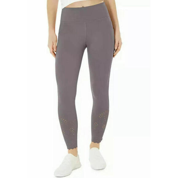 Ideology Pants - Ideology Pants Legging Perforated Ankle Mid Rise Purple Women Sz XXL NEW NWT 467